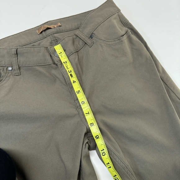 PrAna Hybrid Brenna Moto Style Pant Gravel Gray Olive Green Size 10 - Picture 10 of 12